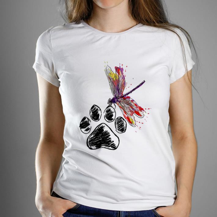 Top Dragonfly Dog Paw Color shirt 1 - Top Dragonfly Dog Paw Color shirt