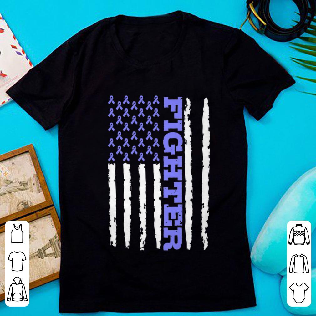 Top Fighter Cancer Awareness American Flag shirt 1 1 - Top Fighter Cancer Awareness American Flag shirt