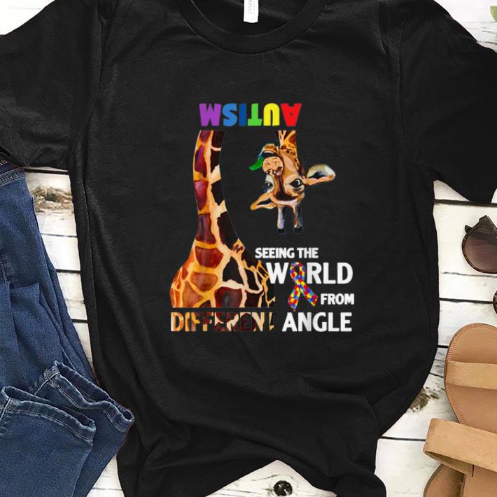 Top Giraffe Autism Seeing The World From Different Angle Cancer Awareness shirt 1 - Top Giraffe Autism Seeing The World From Different Angle Cancer Awareness shirt