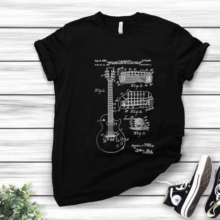 Top Guitar Patent Print 1955 shirt 1 - Top Guitar Patent Print 1955 shirt