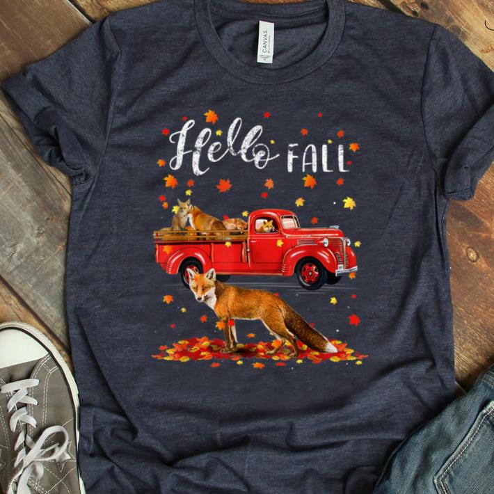 Top Maple Fox Leaf Autumn Happy Fall Y all Red Truck shirt 1 1 - Top Maple Fox Leaf Autumn Happy Fall Y'all Red Truck shirt