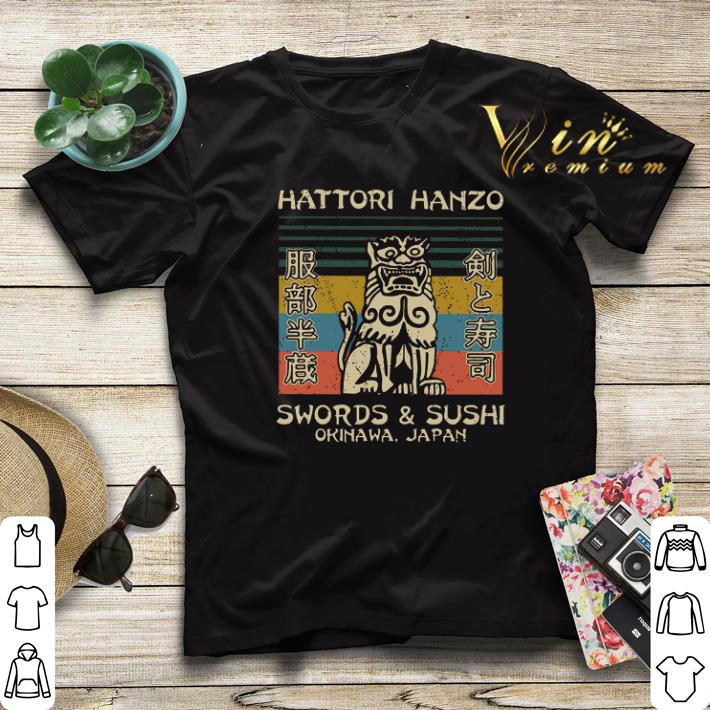 Vintage Hattori Hanzo Swords Sushi Okinawa Japan shirt 4 - Vintage Hattori Hanzo Swords & Sushi Okinawa Japan shirt