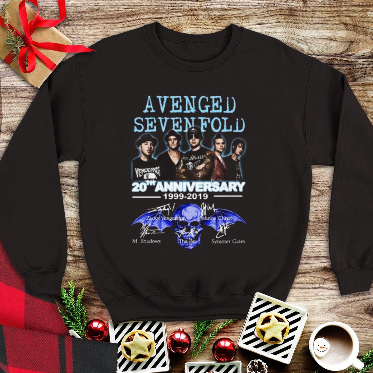 Awesome 20th Anniversary 1999 2019 Signatures Avenged Sevenfold shirt 1 1 - Awesome 20th Anniversary 1999-2019 Signatures Avenged Sevenfold shirt