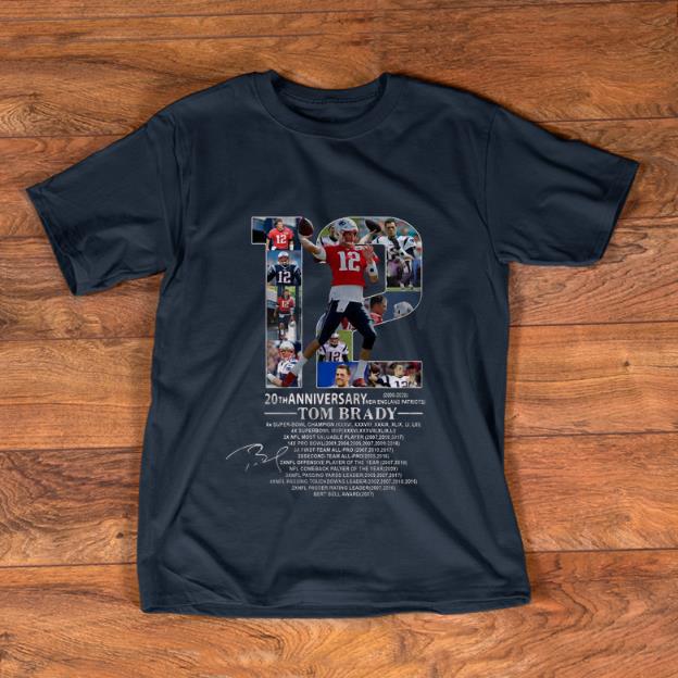 Awesome 20th Anniversary Tom Brady New England Patriots 2020 shirt 1 - Awesome 20th Anniversary Tom Brady New England Patriots 2020 shirt