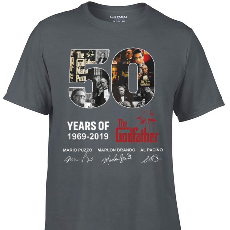 Awesome 50 Years Of The Godfather 1969 2019 Signatures shirt 1 - Awesome 50 Years Of The Godfather 1969-2019 Signatures shirt