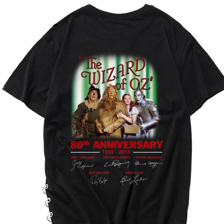 Awesome 80th Anniversary 1939 2019 Signatures The Wizard of Oz shirt 1 - Awesome 80th Anniversary 1939-2019 Signatures The Wizard of Oz shirt