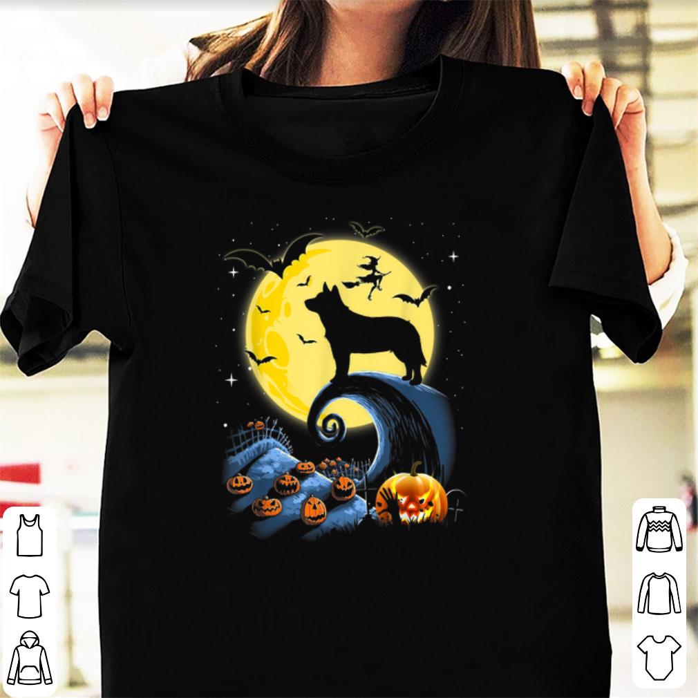 Awesome Australian Cattle Dog Moon Pumpkin Halloween Costume shirt 1 - Awesome Australian Cattle Dog Moon Pumpkin Halloween Costume shirt