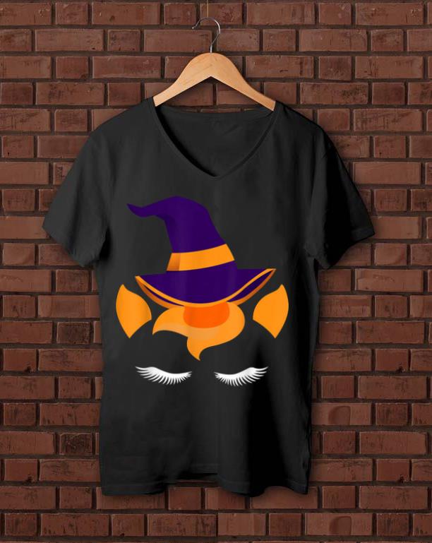 Awesome Cute Unicorn Hat Witch Costume Halloween Girl Women shirt 1 - Awesome Cute Unicorn Hat Witch Costume Halloween Girl Women shirt