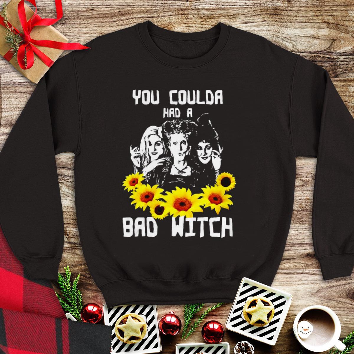 Awesome Hocus Pocus Halloween You Coulda Had A Bad Witch Sunflower shirt 1 - Awesome Hocus Pocus Halloween You Coulda Had A Bad Witch Sunflower shirt