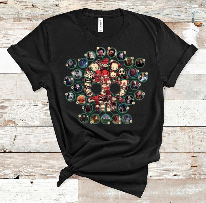 Awesome Horror Movie Characters Chibi Skull shirt 1 - Awesome Horror Movie Characters Chibi Skull shirt