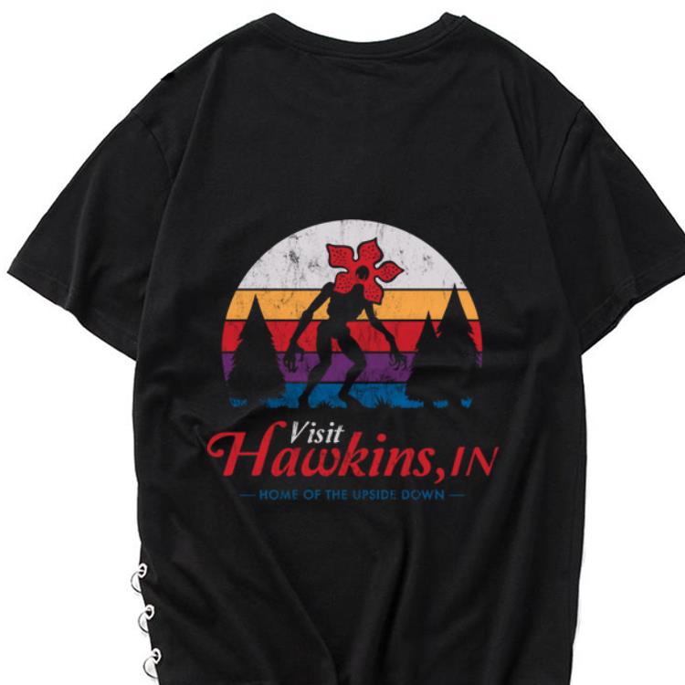 Awesome Visit Hawkins In Home Of The Upside Down Demogorgon Vintage shirt 1 - Awesome Visit Hawkins In Home Of The Upside Down Demogorgon Vintage shirt