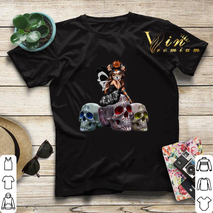 Butterfly Sit On Three Skull Spirit Of The Dearly Loved Figurine shirt sweater 4 - Butterfly Sit On Three Skull Spirit Of The Dearly Loved Figurine shirt sweater