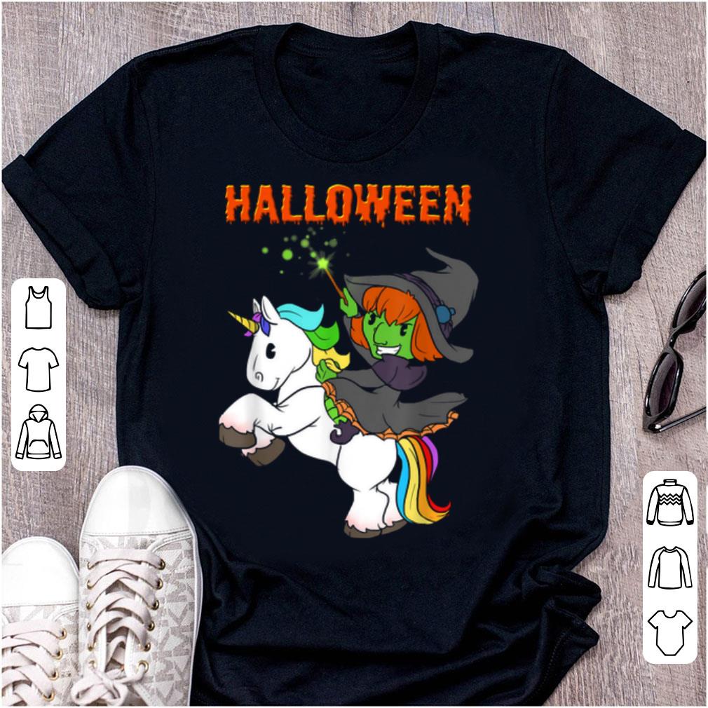 Funny Cute Unicorn Witch Halloween Graphic Girls Costume shirt 1 - Funny Cute Unicorn Witch Halloween Graphic Girls Costume shirt