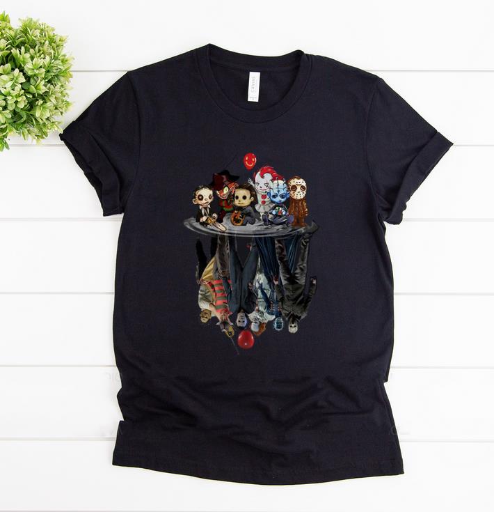 Hot Chibi Horror Characters Horror Movie Characters Reflection shirt 1 - Hot Chibi Horror Characters Horror Movie Characters Reflection shirt
