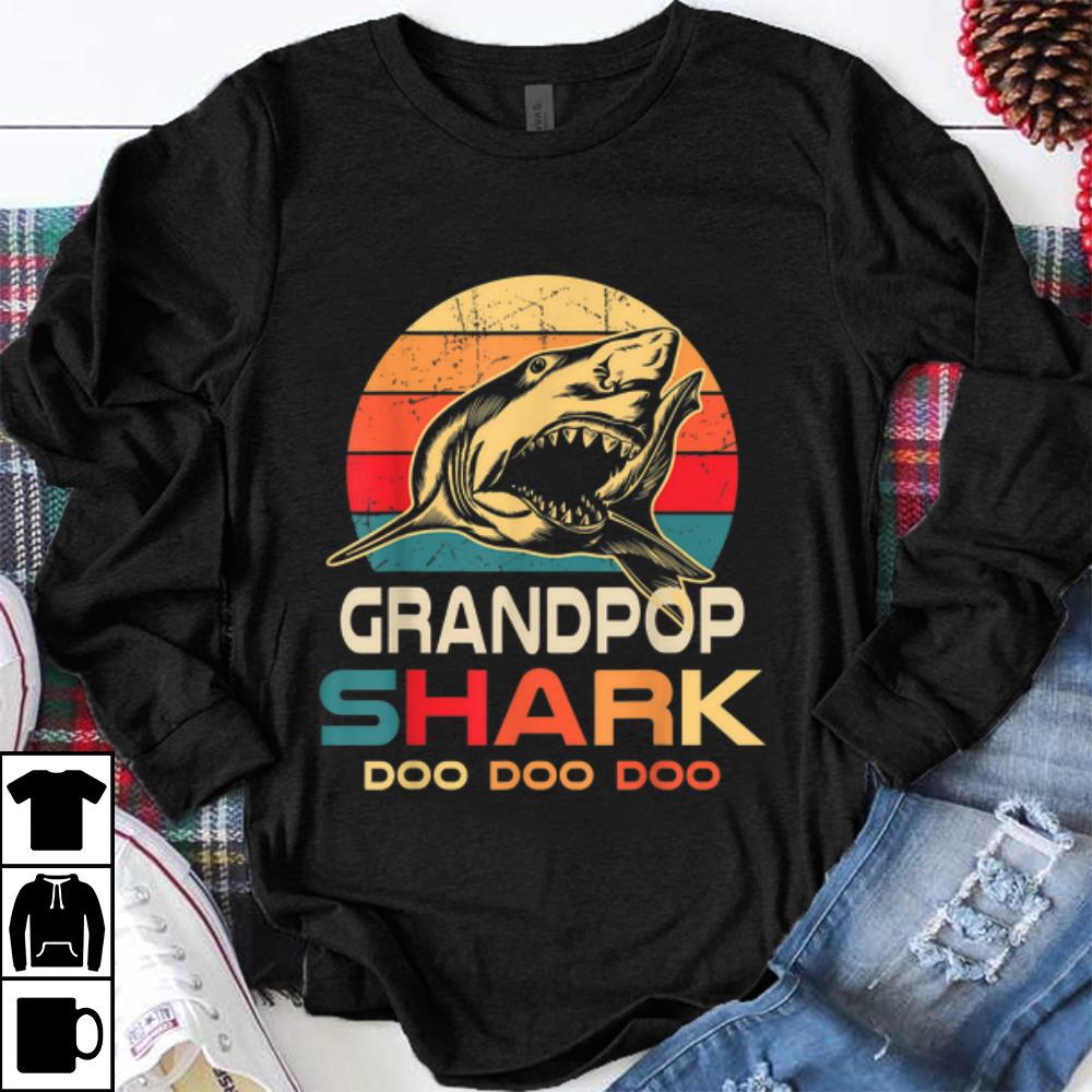 Hot Grandpop Shark Doo Doo Doo Vintage shirt 1 - Hot Grandpop Shark Doo Doo Doo Vintage shirt