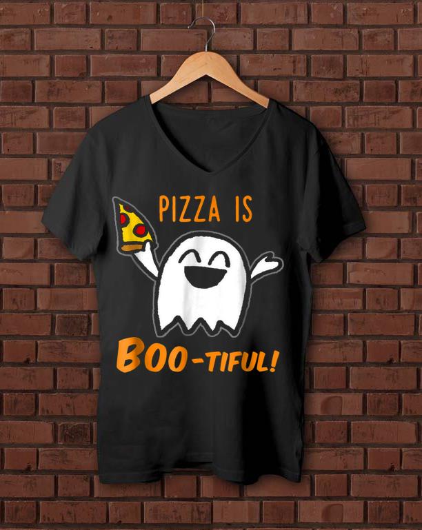 Hot Halloween Cute Ghost Pizza Is Boo tiful shirt 1 - Hot Halloween Cute Ghost Pizza Is Boo-tiful shirt