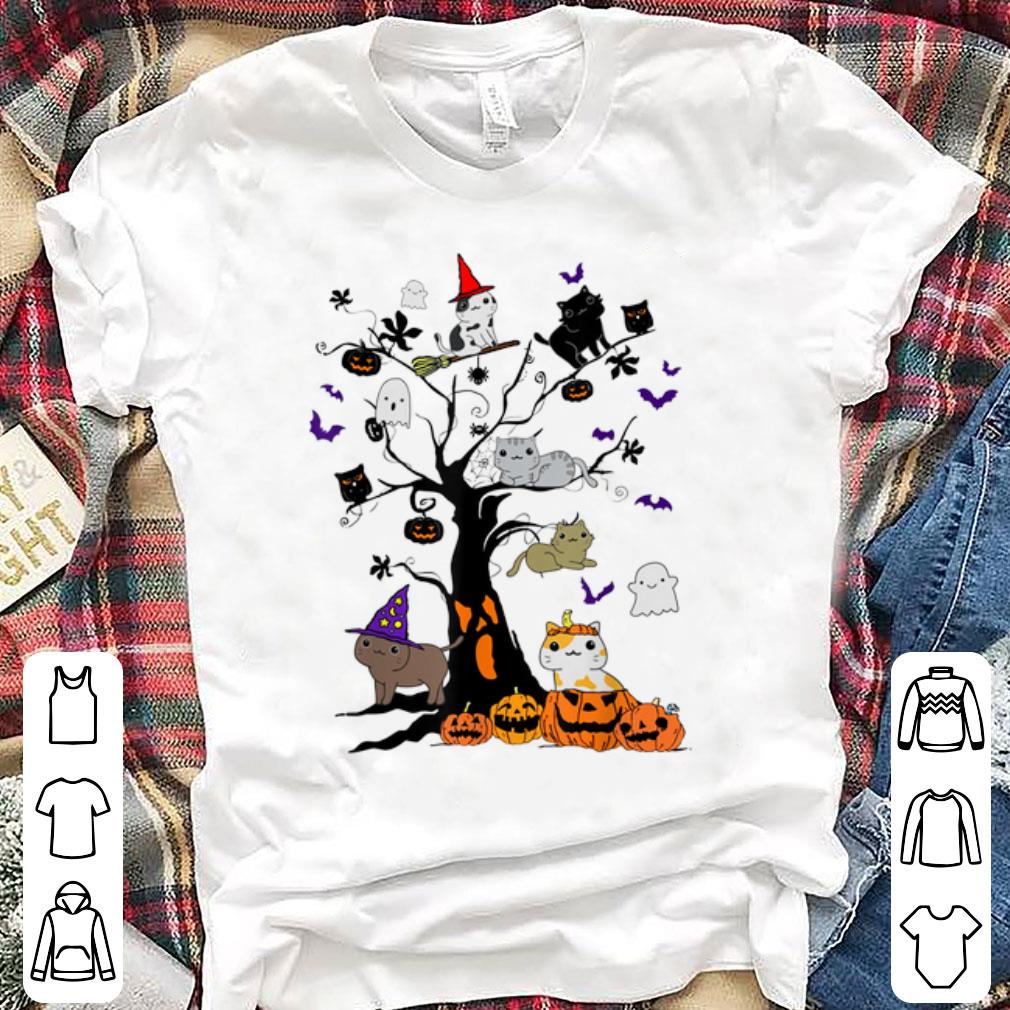 Hot Hallowen Cat On Tree Halloween Costume shirt 1 - Hot Hallowen Cat On Tree Halloween Costume shirt