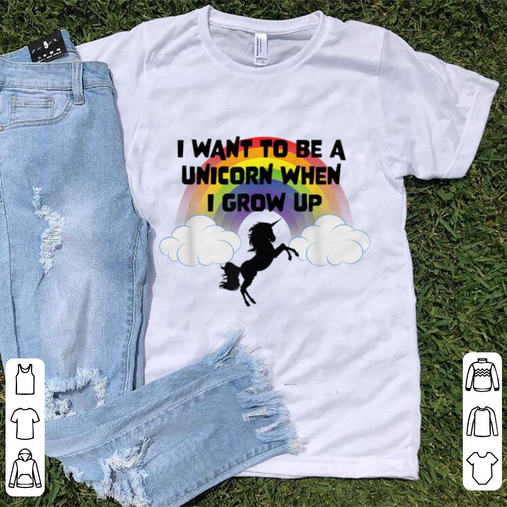 Hot I Want To Be A Unicorn When I Grow Up Rainbow Unicorn shirt 1 - Hot I Want To Be A Unicorn When I Grow Up Rainbow Unicorn shirt