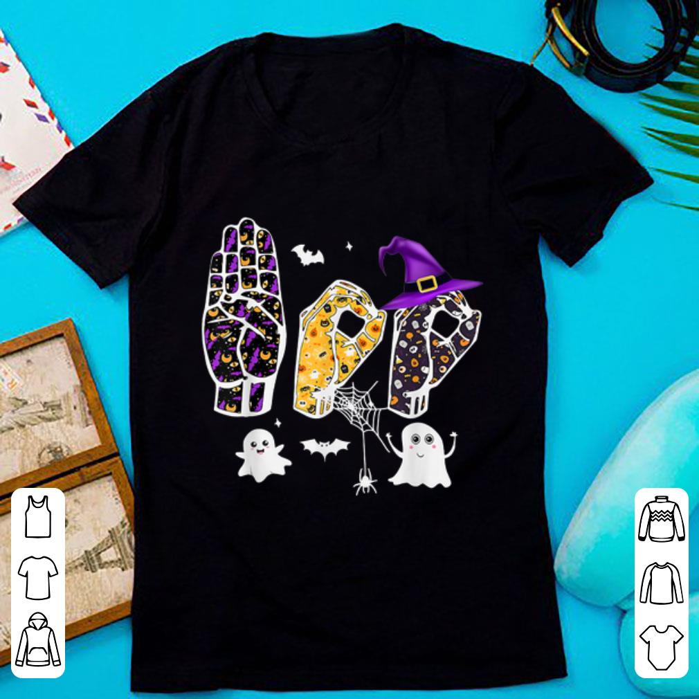 Hot Pride ASL Boo Halloween costume funny Sign Language shirt 1 - Hot Pride ASL Boo Halloween costume, funny Sign Language shirt