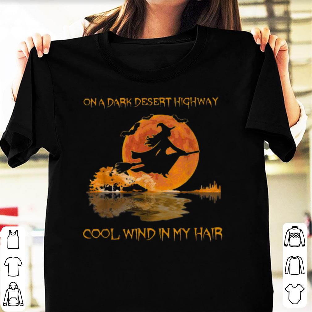 Hot Witch On A Dark Desert Highway Guitar Lake Halloween shirt 1 - Hot Witch On A Dark Desert Highway Guitar Lake Halloween shirt