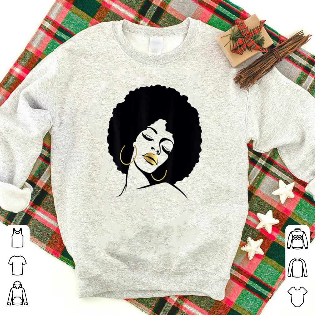 Nice Afro Diva Black Girl Magic Gold Lips shirts 1 - Nice Afro Diva Black Girl Magic Gold Lips shirts