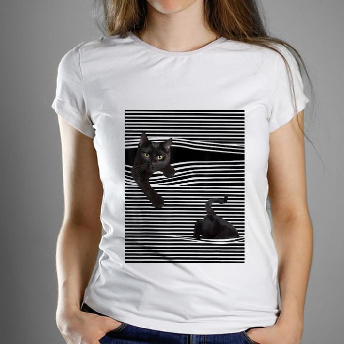 Nice Black Cat Under The Curtains shirt 1 - Nice Black Cat Under The Curtains shirt