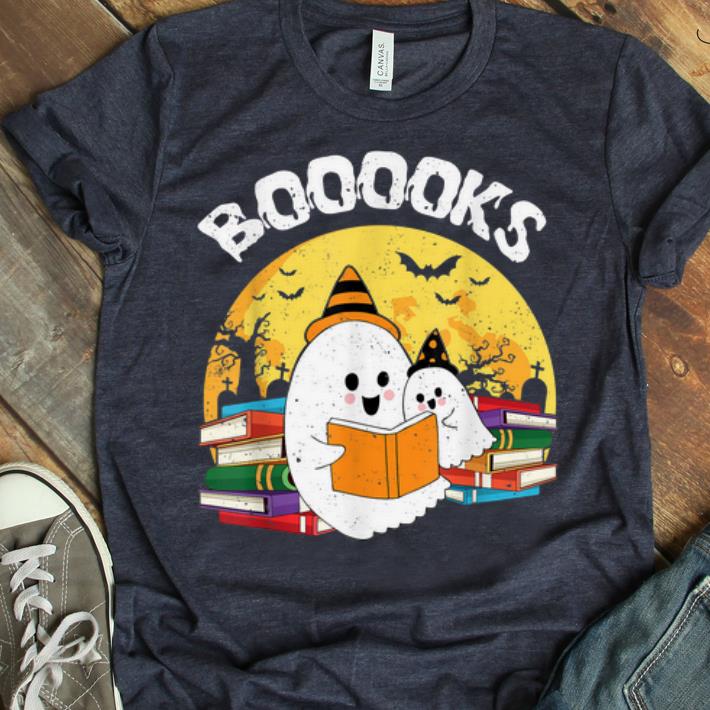 Nice Booooks Ghost Boo Reading Books Halloween shirt 1 - Nice Booooks Ghost Boo Reading Books Halloween shirt