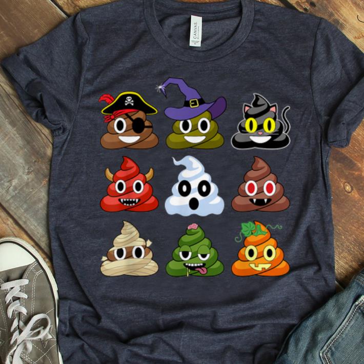 Nice Halloween Poop Emojis shirt 1 - Nice Halloween Poop Emojis shirt