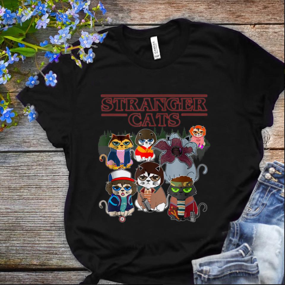 Nice Halloween Stranger Cats Things shirt 1 - Nice Halloween Stranger Cats Things shirt