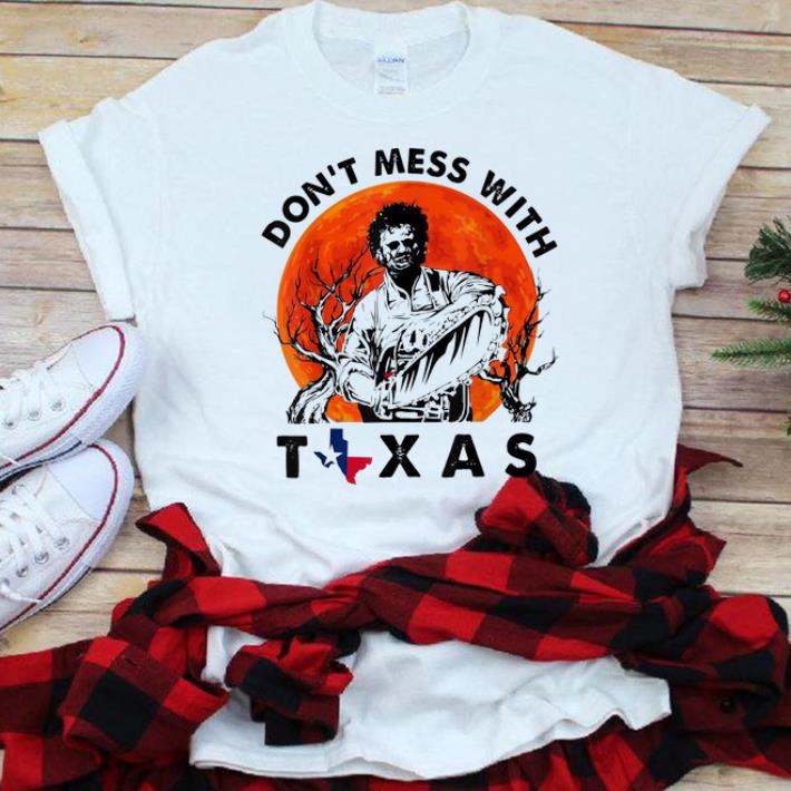 Nice Leatherface Don t Mess With Vintage Texas Halloween Sunset shirt 1 - Nice Leatherface Don't Mess With Vintage Texas Halloween Sunset shirt