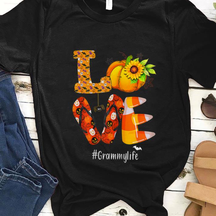 Nice Love Grammylife Pumpkin Flip Flops Halloween shirt 1 - Nice Love Grammylife Pumpkin Flip Flops Halloween shirt