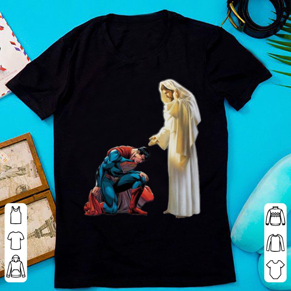Nice Superman Kneel Before Jesus Christian shirt 1 - Nice Superman Kneel Before Jesus Christian shirt