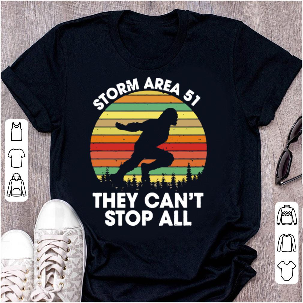 Official Bigfoot Storm Area 51 They Can t Stop All Vintage shirt 1 - Official Bigfoot Storm Area 51 They Can’t Stop All Vintage shirt