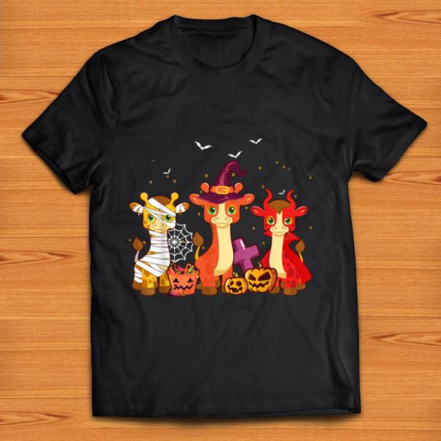 Official Giraffe Halloween Costume Witch Pumpkin shirt 1 - Official Giraffe Halloween Costume Witch Pumpkin shirt
