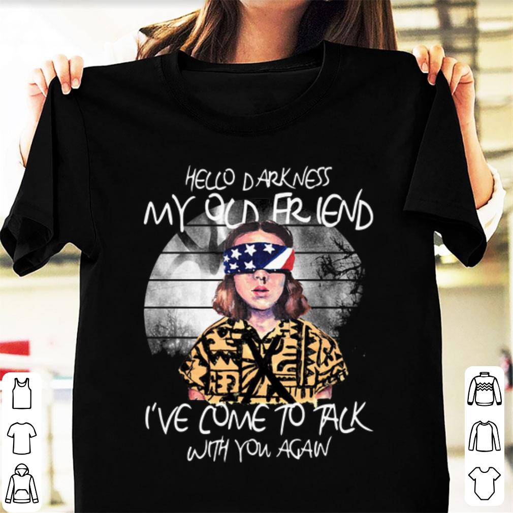 Official Hello Darkness My Old Friend I ve Come Talk With You Again Eleven shirt 1 - Official Hello Darkness My Old Friend I’ve Come Talk With You Again Eleven shirt