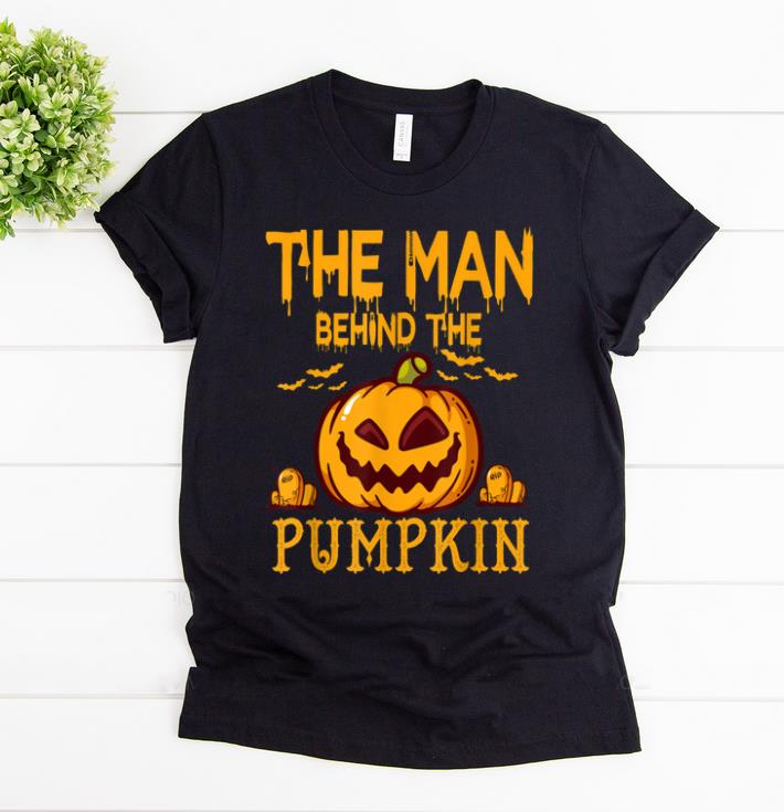 Official Mens Funny Dad Husband Guy Man Behind The Pumpkin Halloween shirt 1 - Official Mens Funny Dad Husband Guy Man Behind The Pumpkin Halloween shirt