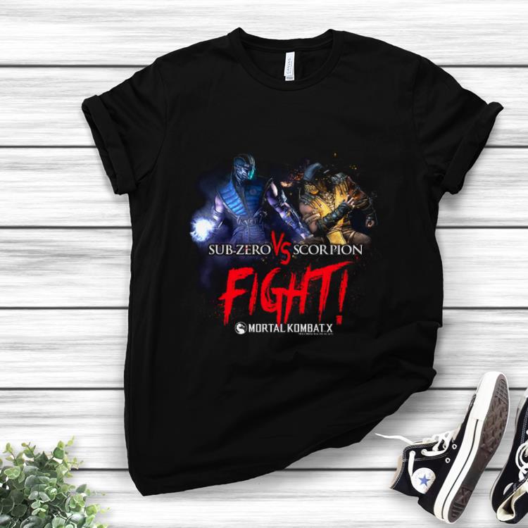 Official Mortal Kombat X Sub Zero Scorpion Fight shirts 1 - Official Mortal Kombat X Sub Zero Scorpion Fight shirts