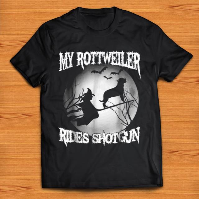 Official My Rottweiler Rides Shotgun Halloween shirt 1 - Official My Rottweiler Rides Shotgun Halloween shirt