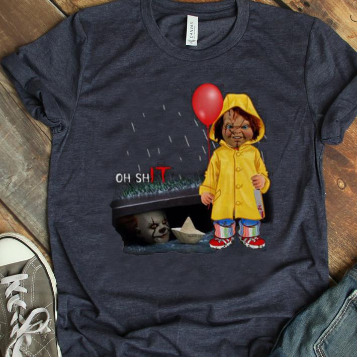 Official Oh Shit Chucky Georgie Denbrough Pennywise shirt 1 - Official Oh Shit Chucky Georgie Denbrough Pennywise shirt