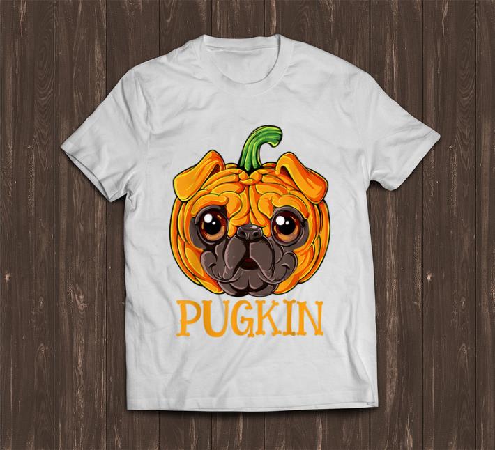 Official Pugkin Pug Pumpkin Halloween shirt 1 - Official Pugkin Pug Pumpkin Halloween shirt
