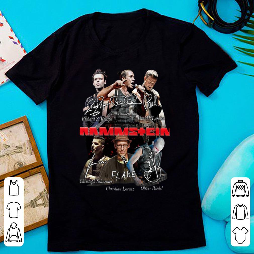 Official Rammstein Flake Signatures shirt 1 - Official Rammstein Flake Signatures shirt