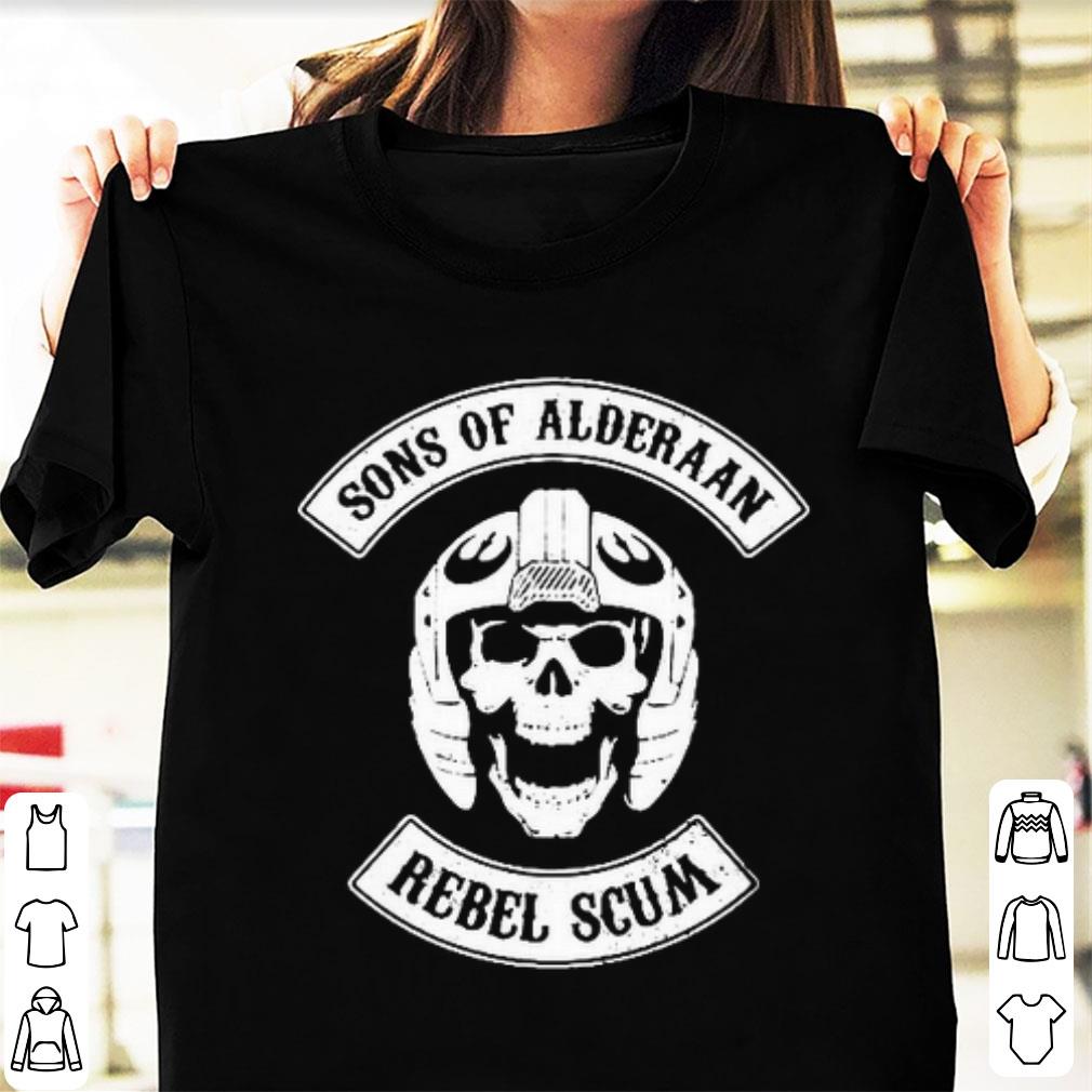 Official Skull Sons Of Alderaan Rebel Scum shirt 1 - Official Skull Sons Of Alderaan Rebel Scum shirt