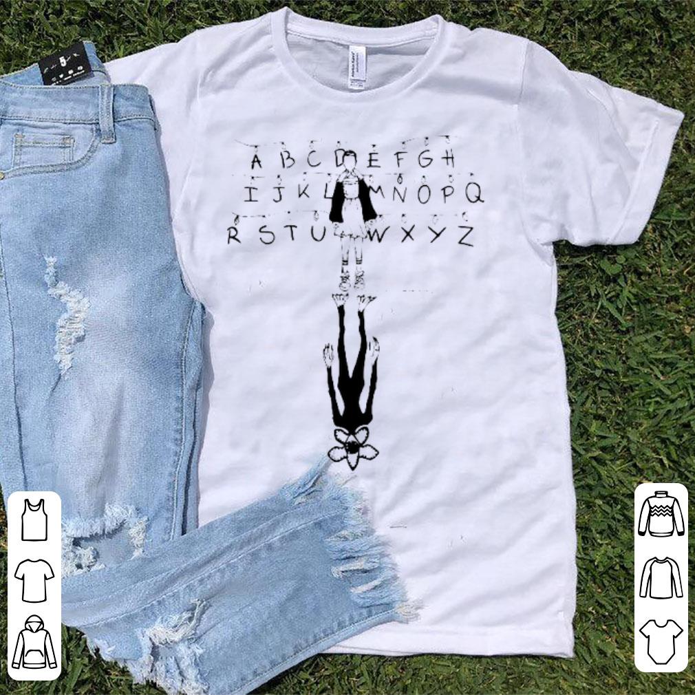 Official Stranger Things Eleven and Demogorgon Alphabet shirt 1 - Official Stranger Things Eleven and Demogorgon Alphabet shirt