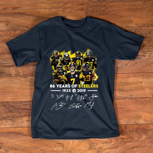 Original 68 Years Of Pittsburgh Steelers 1933 2019 Signature shirt 1 - Original 68 Years Of Pittsburgh Steelers 1933-2019 Signature shirt