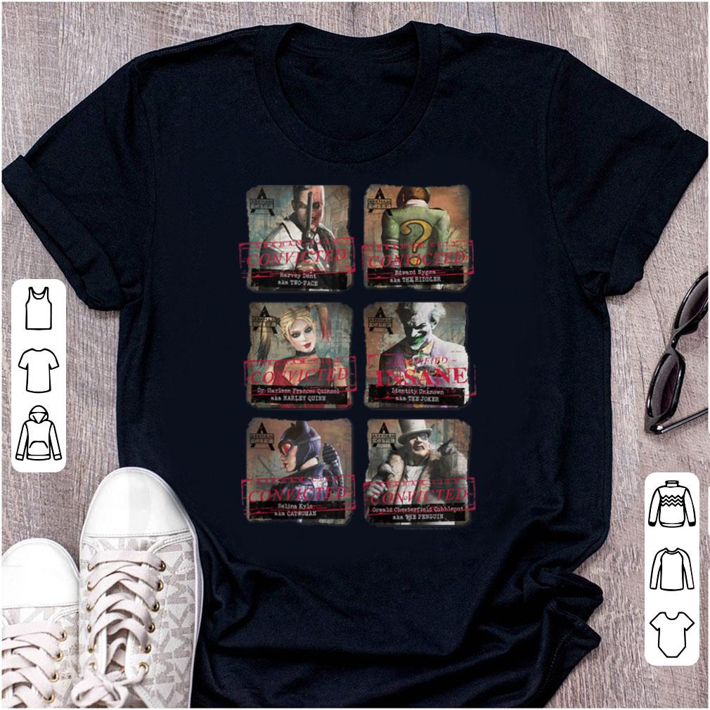 Original Batman Arkham City Arkham Lineup shirt 1 - Original Batman Arkham City Arkham Lineup shirt