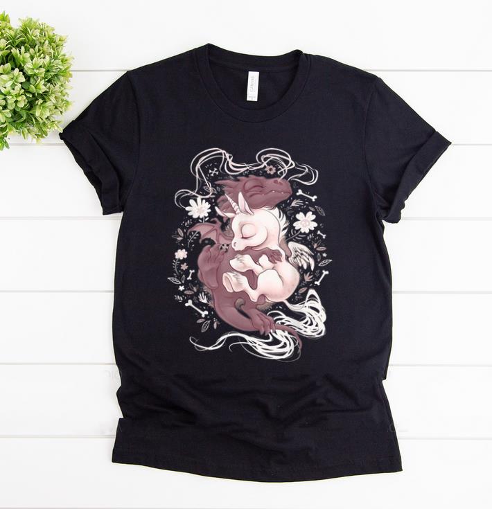 Original Flower Dragon Hug Baby Unicorn shirt 1 - Original Flower Dragon Hug Baby Unicorn shirt