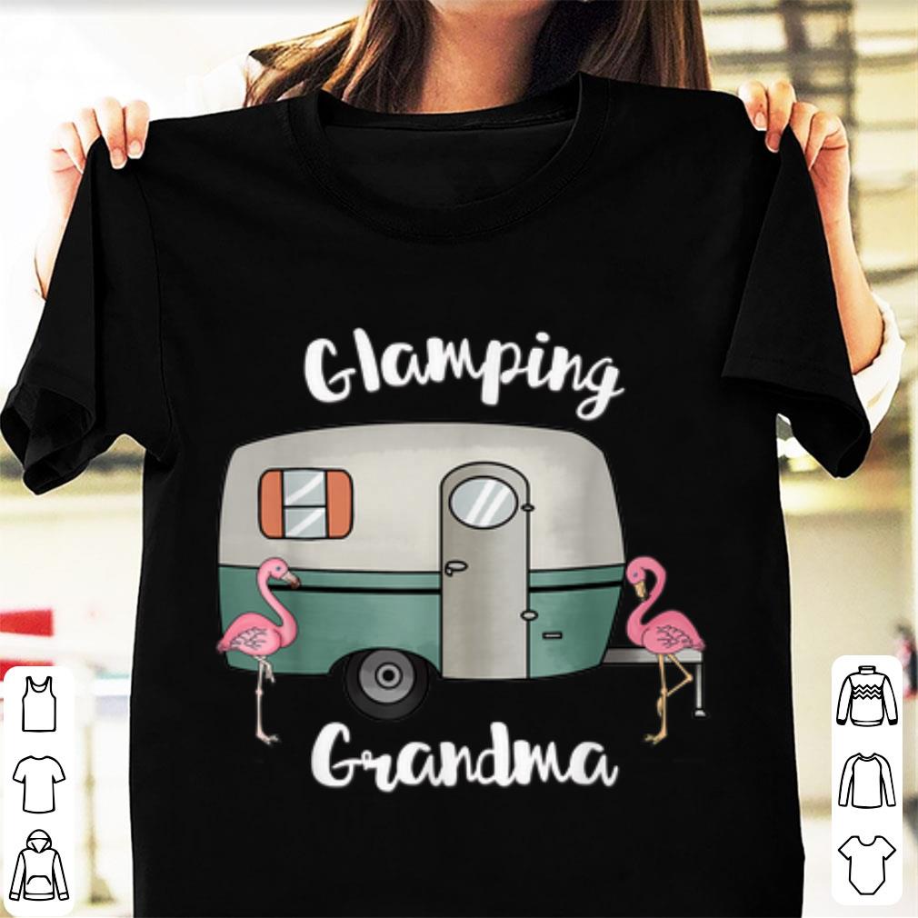 Original Glamping Grandma Camping RV Flamingos shirt 1 - Original Glamping Grandma Camping RV Flamingos shirt