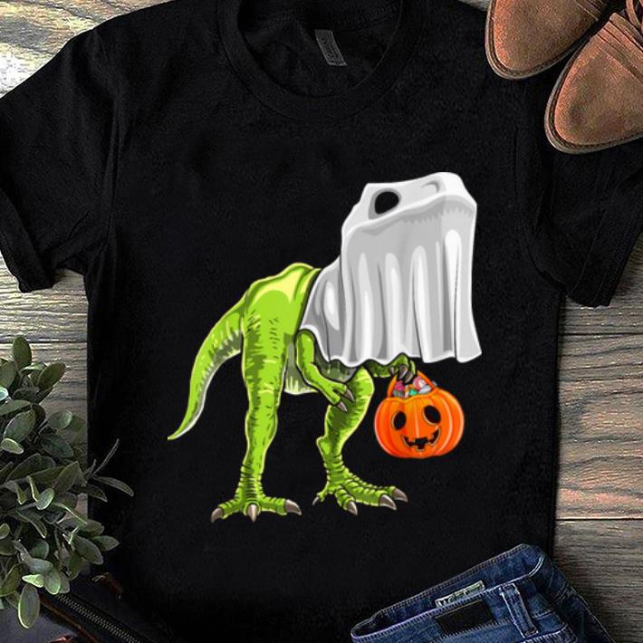Original Halloween T Rex Dinosaur Ghost Trick Or Treat Kids shirt 1 - Original Halloween T Rex Dinosaur Ghost Trick Or Treat Kids shirt