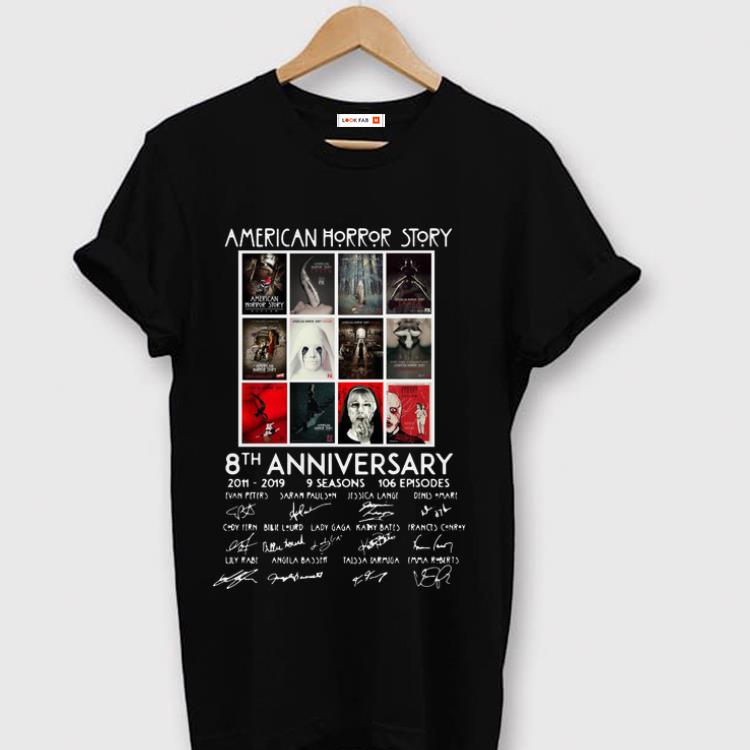 Premium American Horror Story 8th Anniversary 2011 2019 Signature shirt 1 - Premium American Horror Story 8th Anniversary 2011-2019 Signature shirt