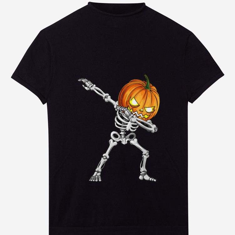 Premium Dabbing Skeleton Pumpkin Halloween shirt 1 2 - Premium Dabbing Skeleton Pumpkin Halloween shirt